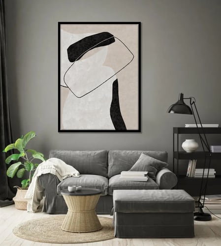 لوحة تجريدية بتصميم بوهيمى