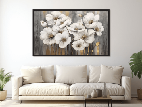 لوحات عرضية بتصميم ورد