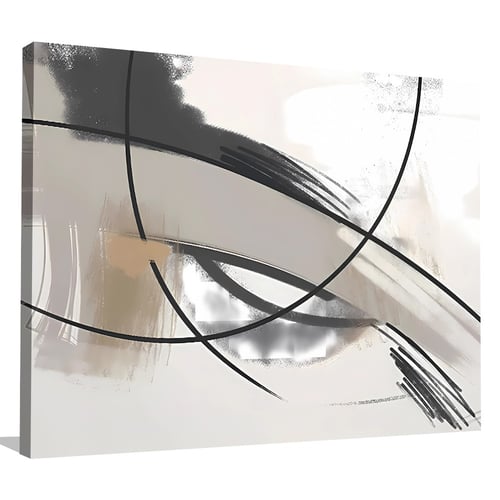 لوحة تجريدية خطوط حديثة