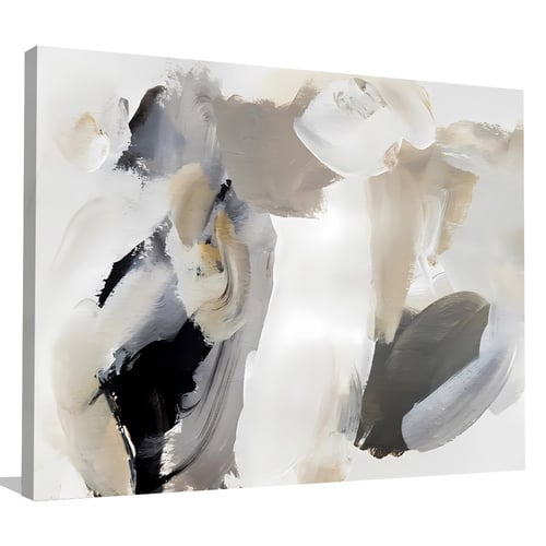 لوحة فنية تجريدية بألوان ناعمة