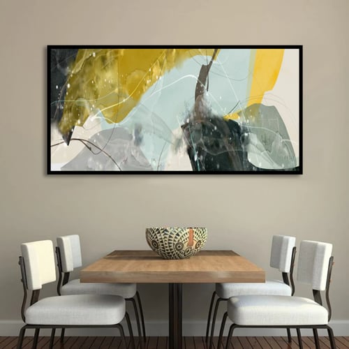 لوحة كانفس بتصميم تجريدي