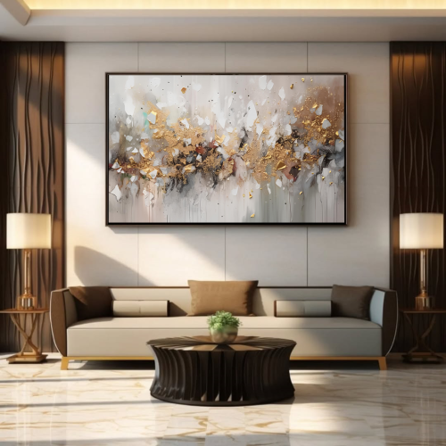 لوحة تجريدية كانفس للمنزل