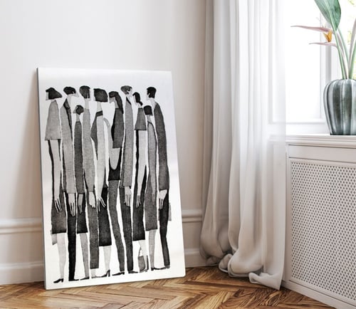 لوحه فنية رجل وإمرأة