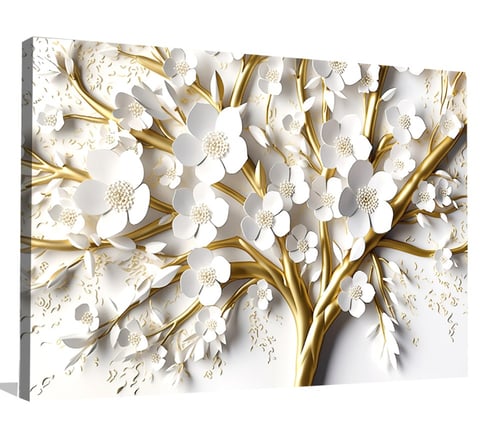 لوحة جدارية شجرة زهور