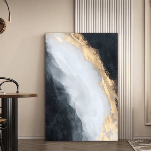 لوحة تجريدية مزيج ألوان