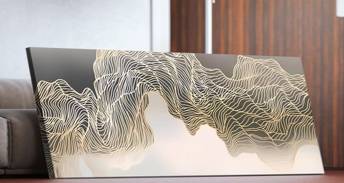 لوحة جدارية بخطوط ذهبية رائعة