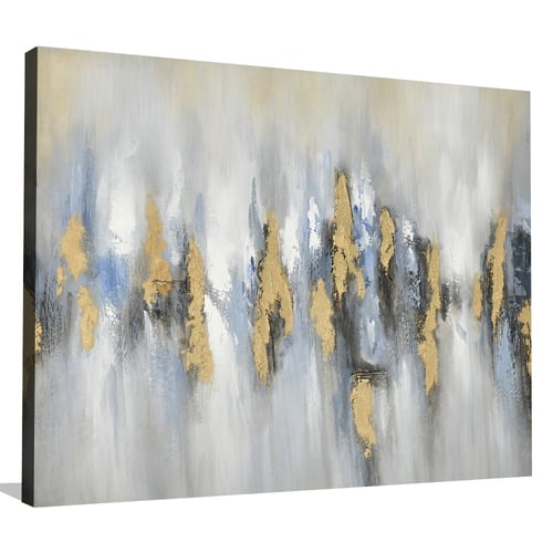 لوحة تجريدية مجردة الذهب