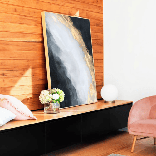 لوحة تجريدية مزيج ألوان