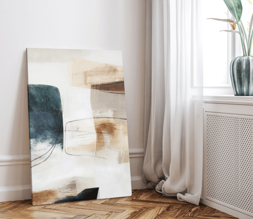 لوحة تجريدية فن البساطة