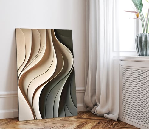 لوحة جداريه كانفس تموجات