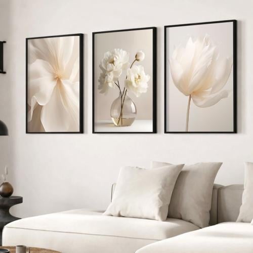 لوحات ثلاثية فنية كانفس