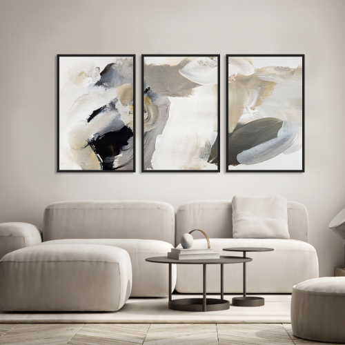 لوحات ثلاثية تجريديه حديثة