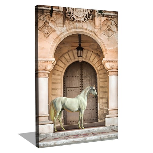 لوحة فنية خيل عربى