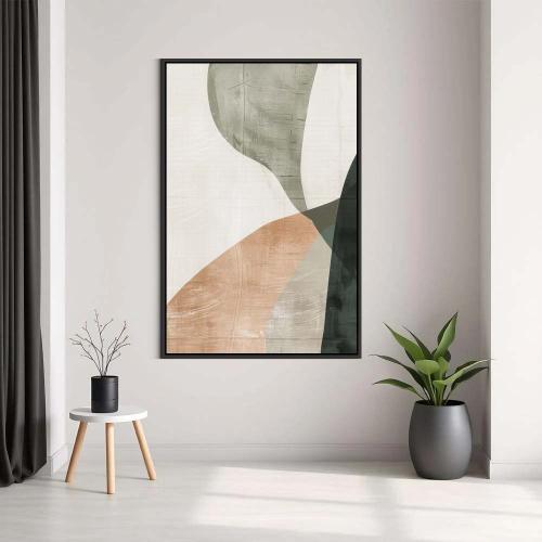 Modern wall art fabric panels