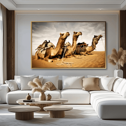 لوحات جدارية للإبل فخمة
