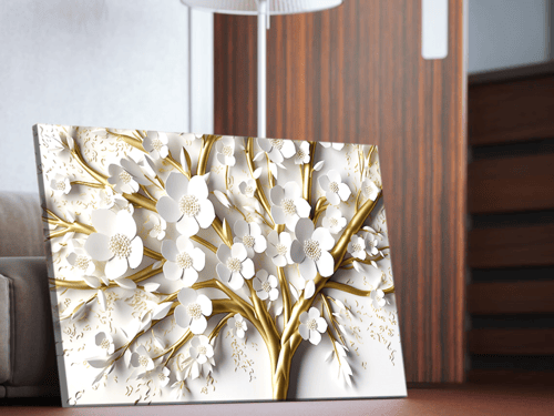 لوحة جدارية شجرة زهور
