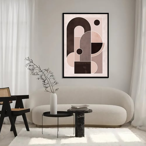 لوحة فنية بتصميم هندسى