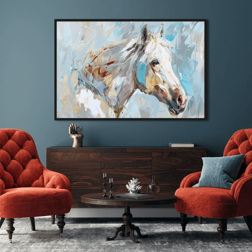 لوحات جدارية خيل حديثة