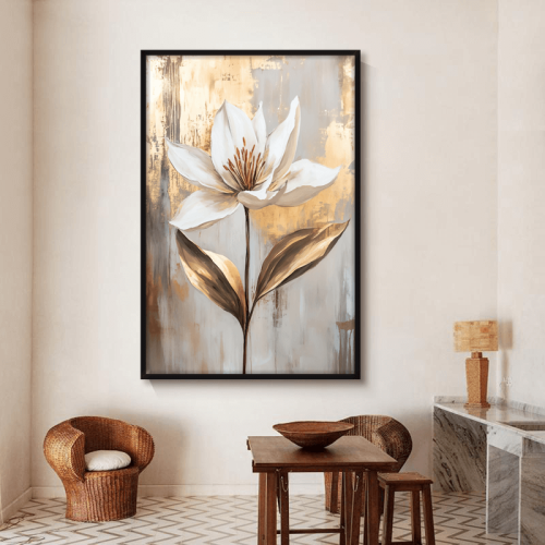 لوحات جدارية ورد فن تجريدي