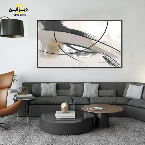 لوحة تجريدية خطوط حديثة