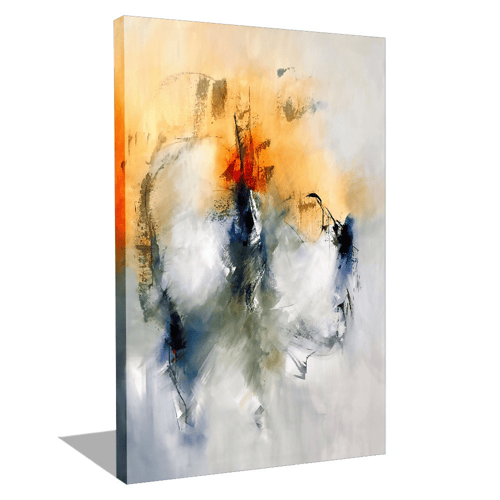 لوحة تجريدية تناغم الألوان