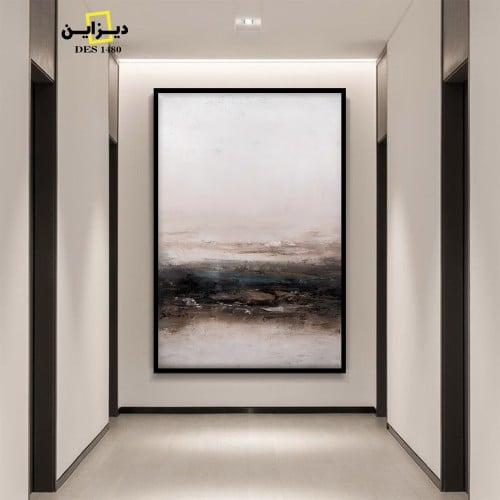 لوحة تجريدية تداخل البنى