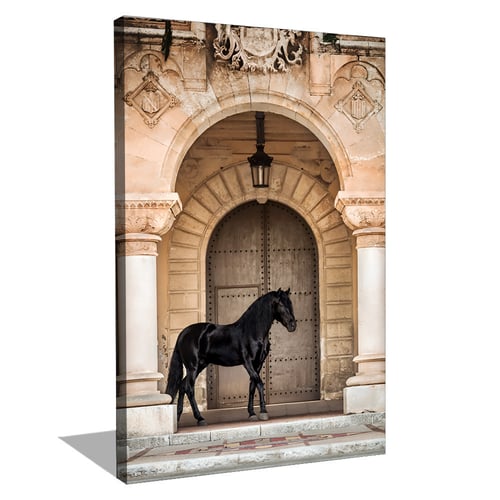 لوحة جدارية خيل عربى