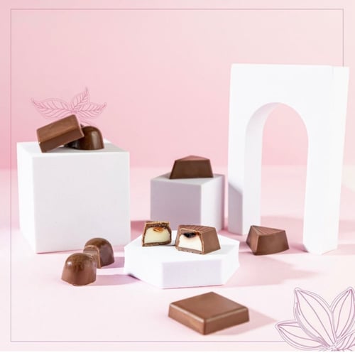 بوكس شكولاتة روز نصف كيلو