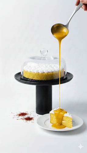 يهني كيكة الزعفران