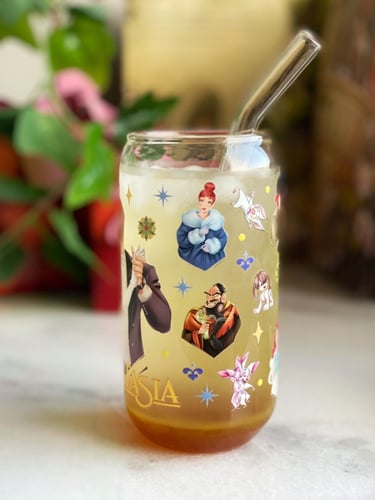 كوب انستازيا شكل B مع غطاء و مصاص