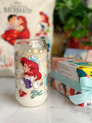 كوب اريل مع غطا و مصاص