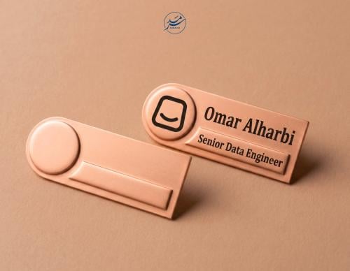 نيم تاق الشكل المستطيل مع إنحناء مقوس - اللون الفض...