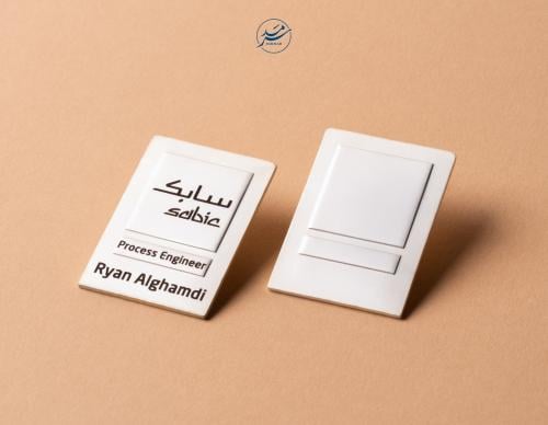 نيم تاق الشكل المستطيل العامودي - اللون فضي المطفي