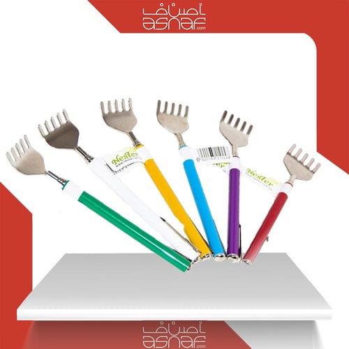 محكة ظهر قابلة للإطالة بمقبض مطاطي