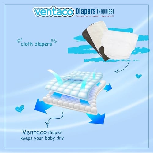 حفاضة قماشية للطفل مع تهوية اضافية