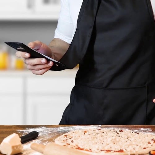 مريول طبخ مع جراب لهاتف المحمول