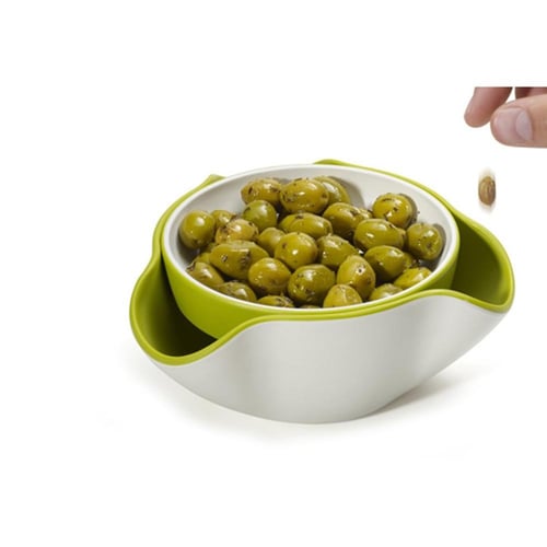 طبق مزودج للمكسرات والسناكس