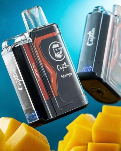 CAPTIN GOLD سحبة سيجارة كابتن قولد 9000 شفطة عدة ن...