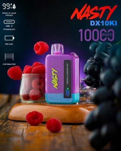 NASTY BAR سحبة سيجارة ناستي بار 10000 شفطة 50 نيكو...