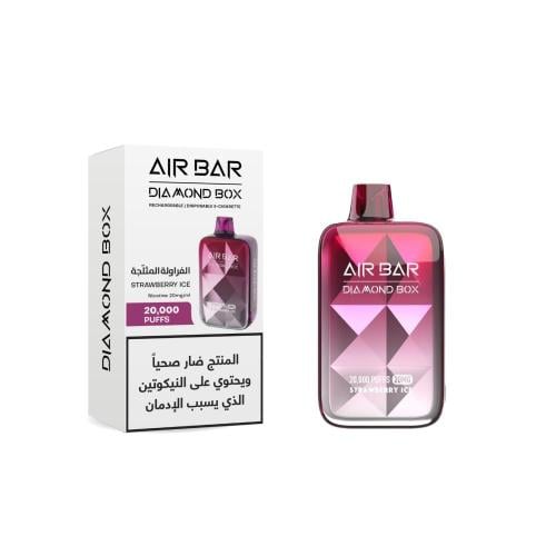 AIRBAR DIAMOND BOX 20000 ايربار فراولة مثلجة