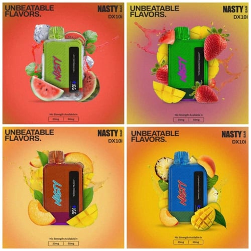 NASTY BAR سحبة سيجارة ناستي بار 10000 شفطة 50 نيكو...