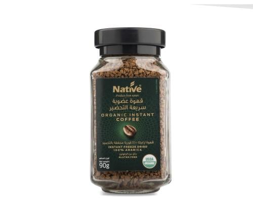 قهوة عضوية سريعة التحضير 90 جم