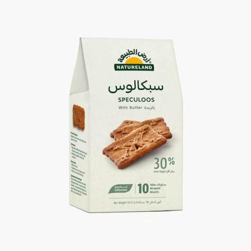 بسكويت سبكالوس بالزبدة 30% سكر أقل عضوي 110جم