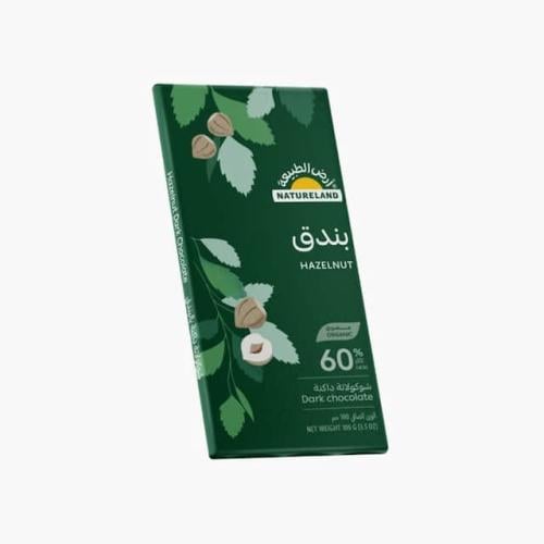 شوكولاتة داكنه بالبندق 100جم