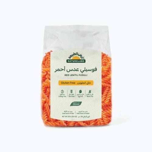 مكرونة فوسيلي عدس احمر خالي الجلوتين 250جم