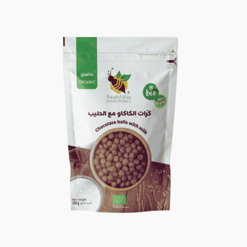 كرات الشوكولاتة المقرمشة الكاكاو مع الحليب 250جم
