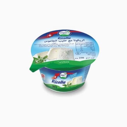 جبنة ريكوتا مع حليب الجاموس طبيعي غير عضوي 250جم