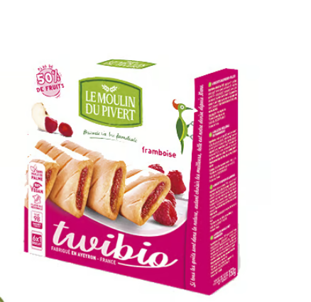 بسكويت بحشوة التوت الأحمر عضوي 150 جم (of)