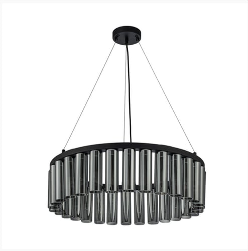 ثريا ليد موردن اسود 45 واط60 سم لون الانارة 3000k...