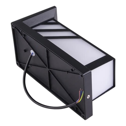 فانوس جداري خارجي LED مستطيل مخطط 30 واط بإضاءة صف...